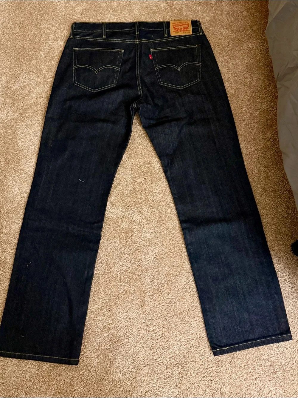 Levi's Men's Dark Indigo Straight Jeans